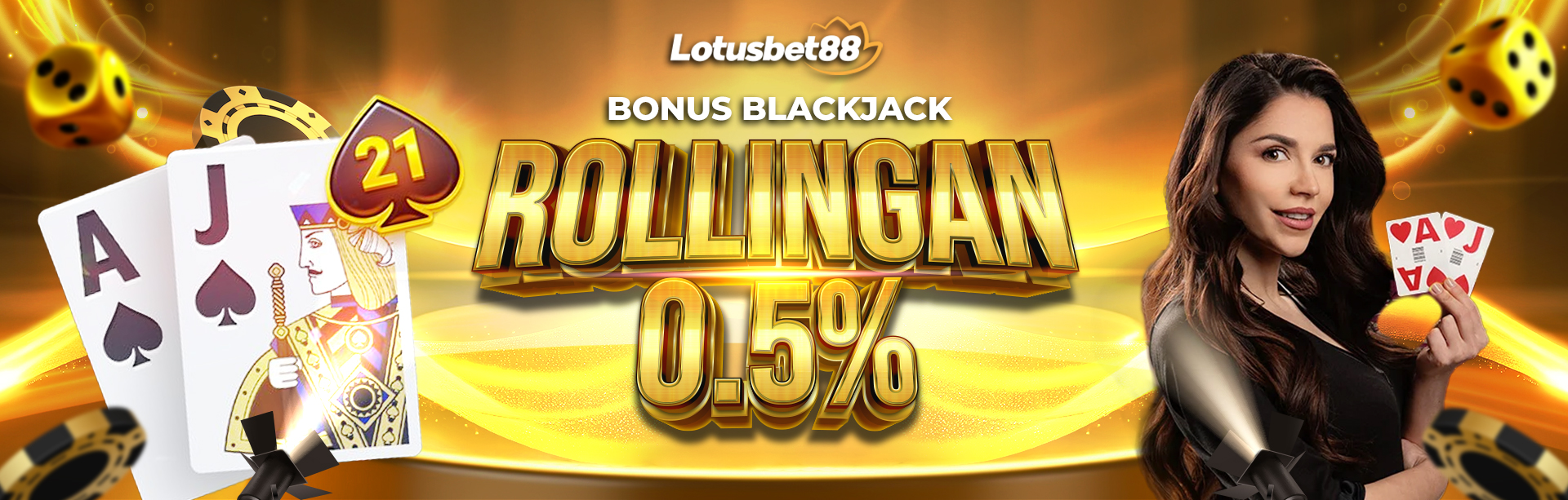 BONUS MINGGUAN BLACKJACK