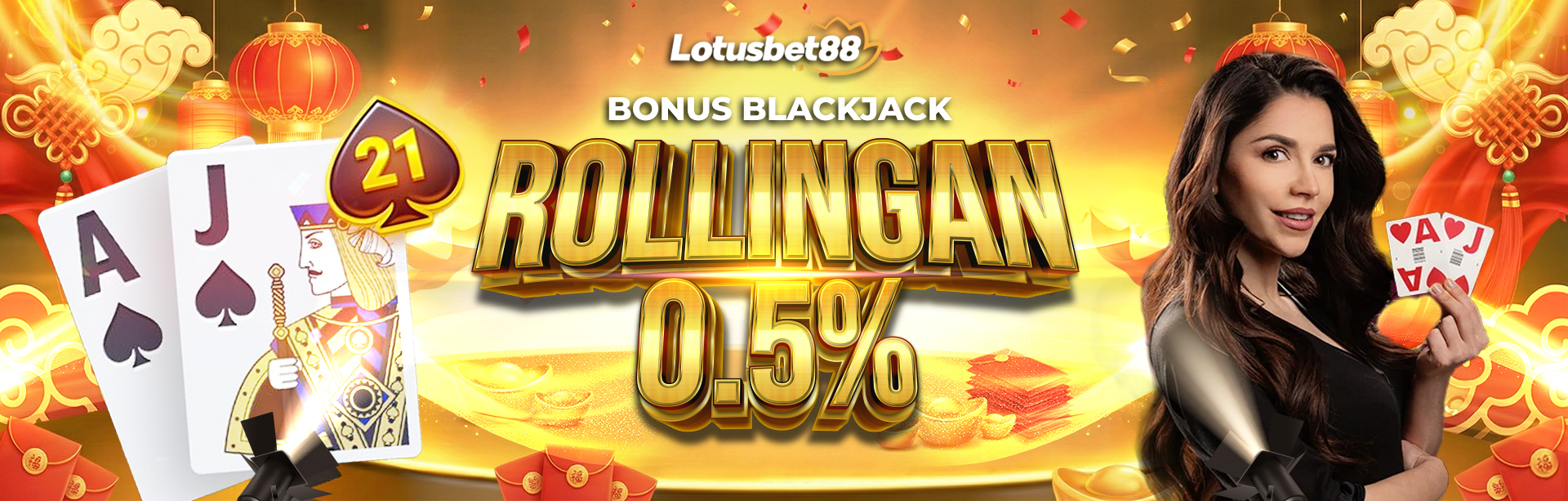 BONUS MINGGUAN BLACKJACK