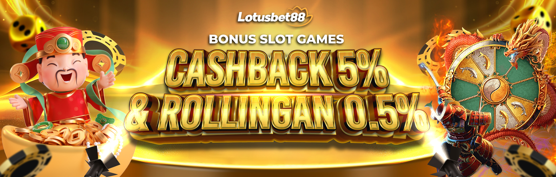 BONUS CASHBACK DAN ROLLINGAN SLOT