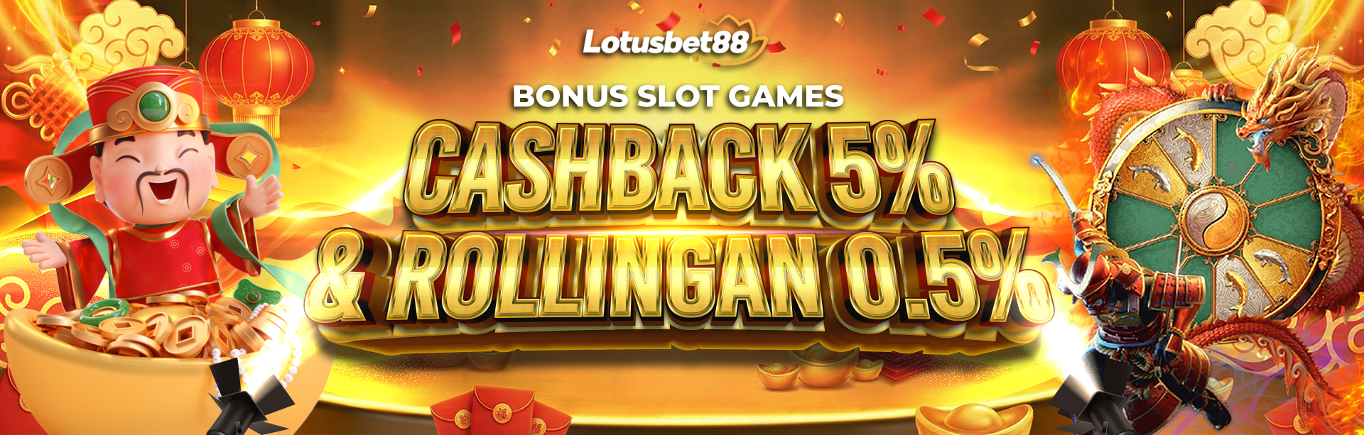 BONUS CASHBACK DAN ROLLINGAN SLOT