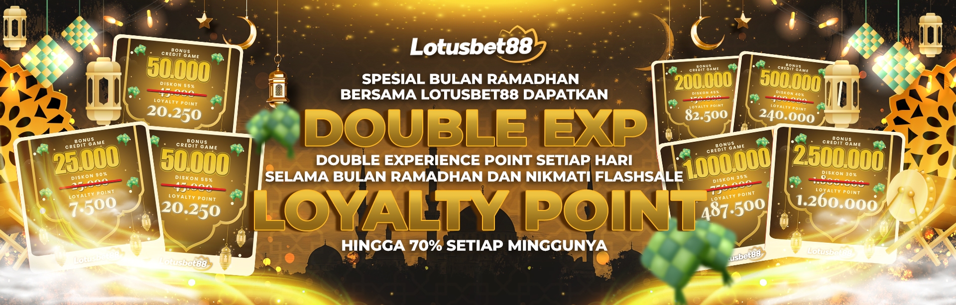 DOUBLE EXP & BIG FLASH SALE LOYALTY POINT RAMADHAN !!