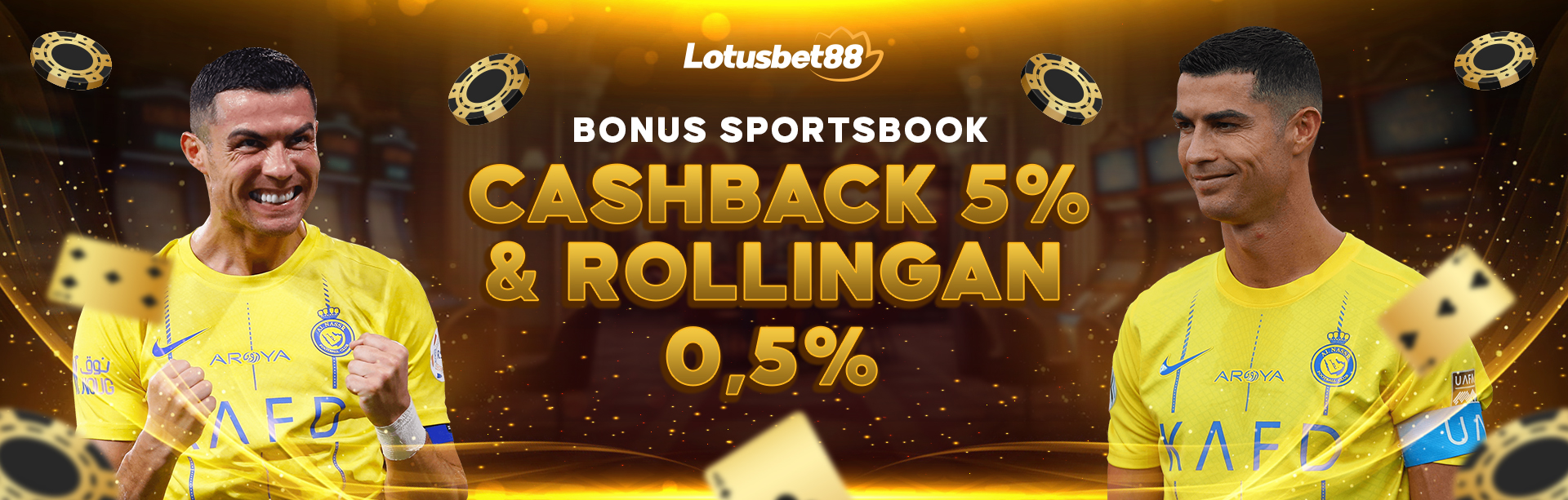 BONUS CASHBACK DAN ROLLINGAN SPORTSBOOK