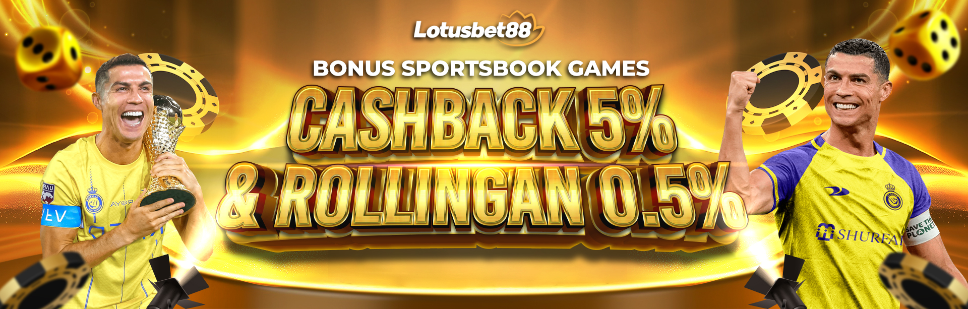BONUS CASHBACK DAN ROLLINGAN SPORTSBOOK