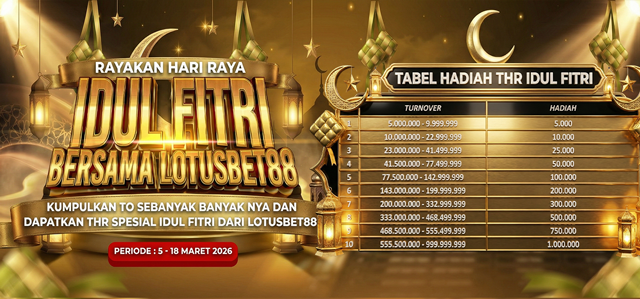 SPESIAL THR LEBARAN DARI LOTUSBET88